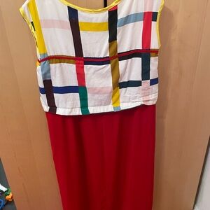 Colorful Geometric Pattern Dress